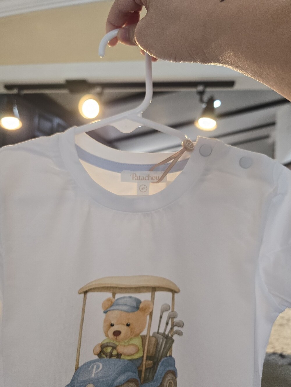 NWT Patachou 4T Boy Teddy Bear Golf Cart Graphic Tee European Luxury Designer - Picture 13 of 14